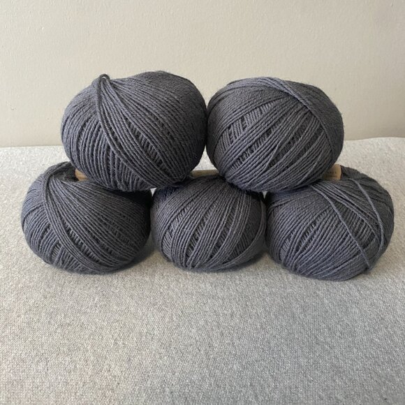 NWT Baa Ram Ewe Skipper 5ply Guernsey Colour Rockall Grey Lot of 5 - Picture 5 of 16